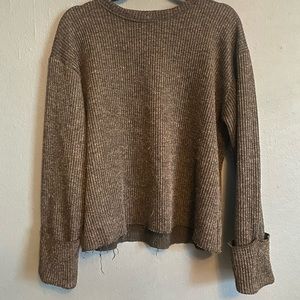 ZARA Charcoal Sweater with Wide Sleeves